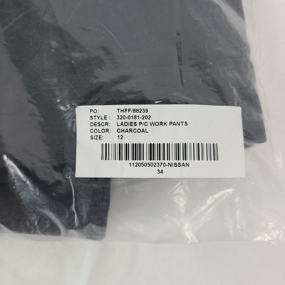 NEW Twinhill Women UPS United Parcel Service Uniform Charcoal Pants Size 12 NWT - Picture 6 of 6